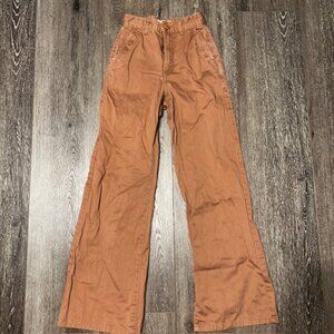 Cotton:On Womens Bootcut Chino Pants High Rise Size 0 Brown
